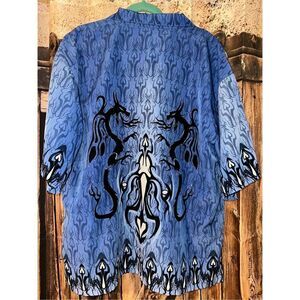 Steve & Barry’s Vintage Club Shirt Dragon Tribal Goth Y2k Skate